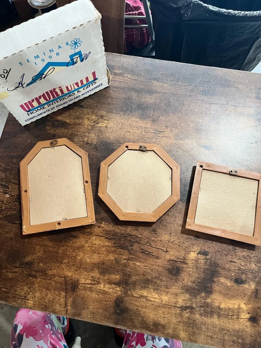 Vintage Homeco Green Accent Wall Mirrors - Set of 3